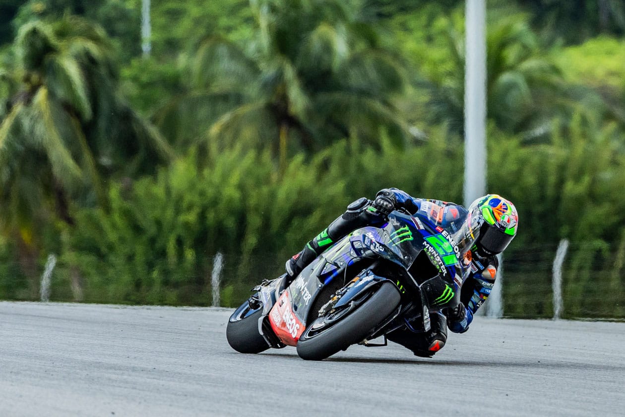 Morbidelli during qualifying at the 2023 Malaysian MotoGP