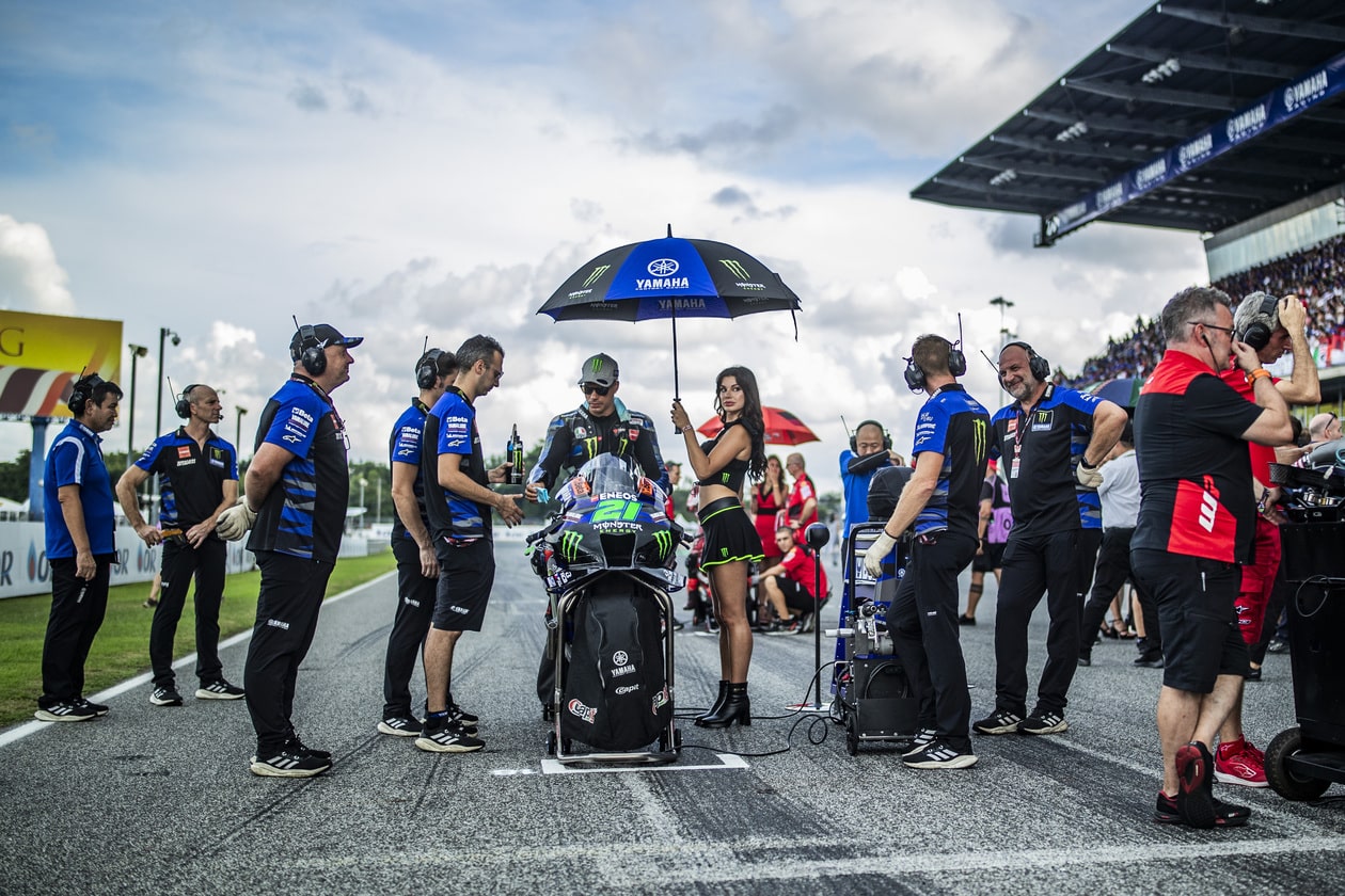 Franco Morbidelli at the starting grid, Thailand MotoGP 2023