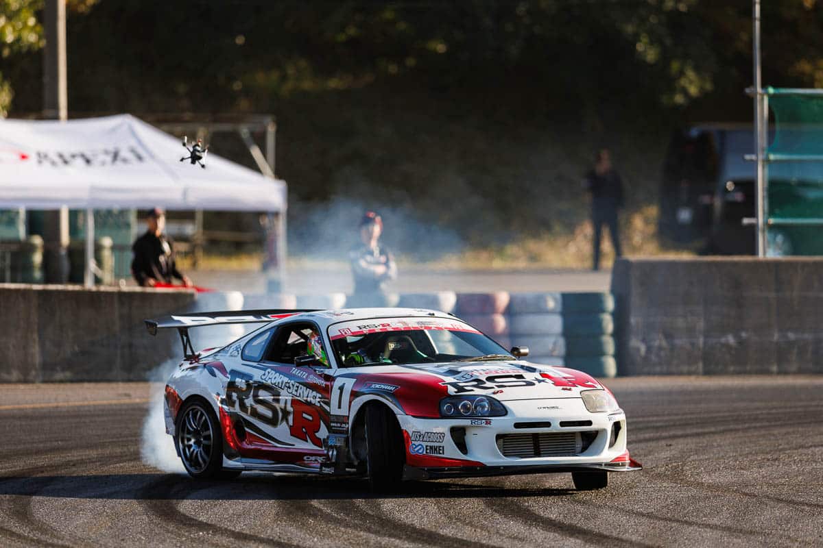 Orido precision drifting with the RSR Japan Supra, RSR Drift Festival 2023.