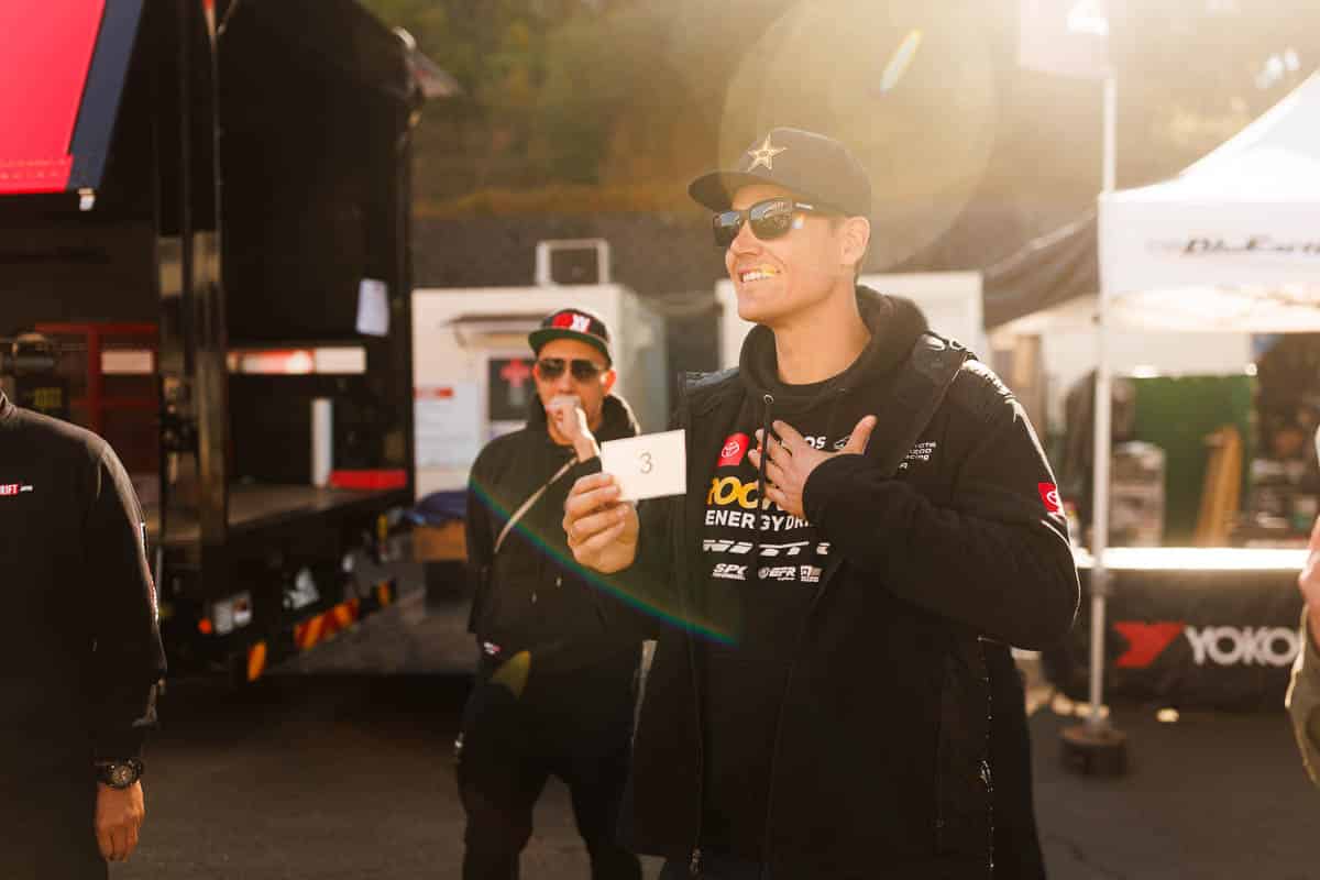 Fredric Aasbo draws third in the run order for the Backie competition, RSR Drift Festival 2023. Fredric Aasbo draws third in the run order for the Backie competition, RSR Drift Festival 2023.