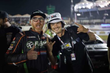 Odi Bakchis with Ben Hobson, Road Atlanta, 2023 Formula DRIFT