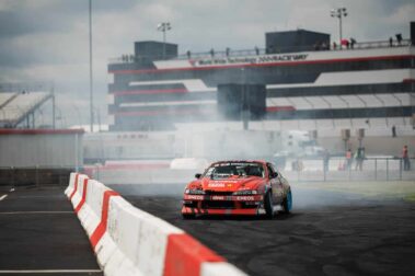 DEVSPEED S14 warming up, St Louis, 2023 Formula DRIFT.