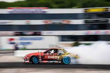 Faruk Kugay in the DEVSPEED S14, Englishtown Raceway, 2023 Formula DRIFT.