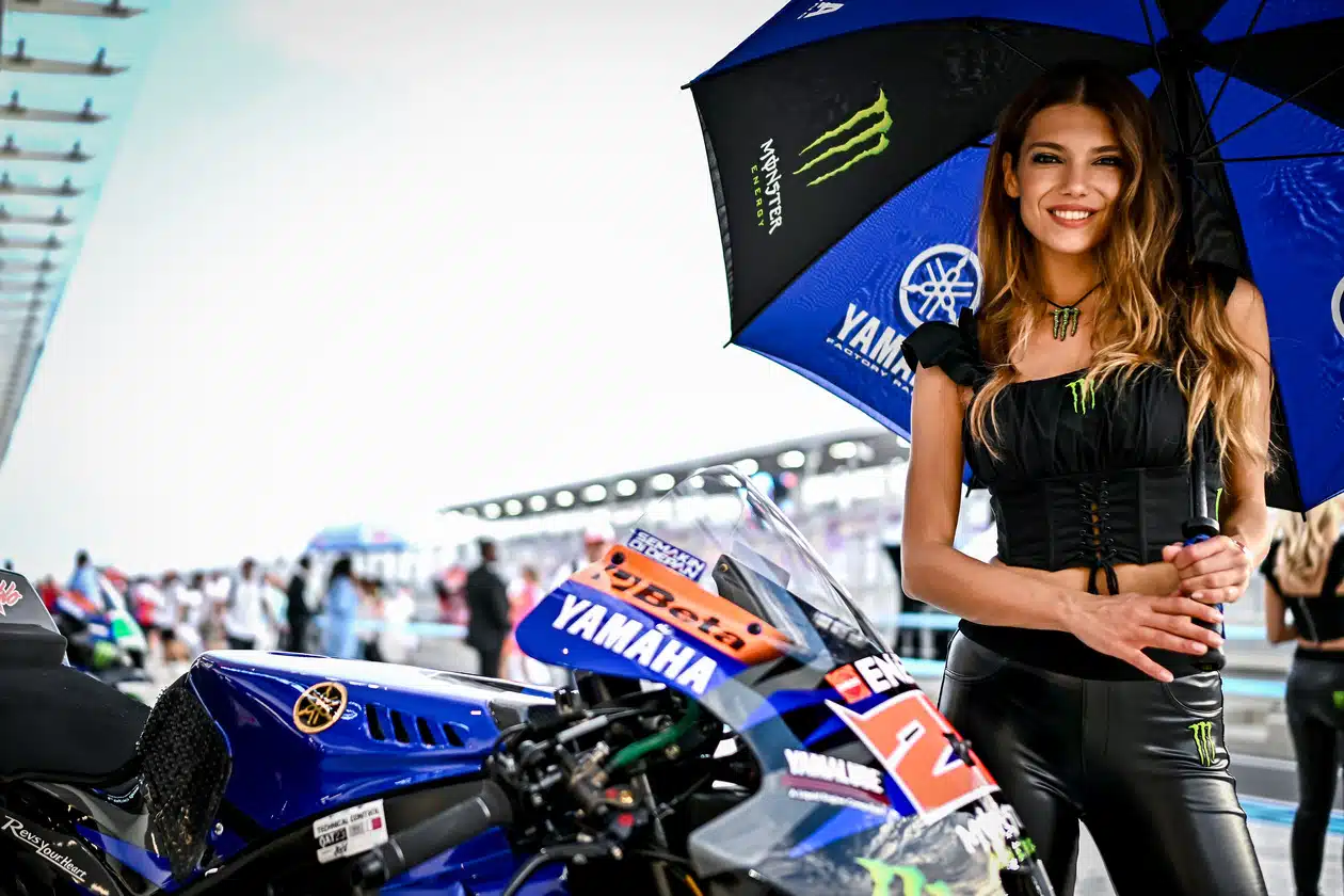 Monster Energy Yamaha MotoGP race queen with Quartararo’s #20 YZR-M1, Qatar MotoGP 2023.