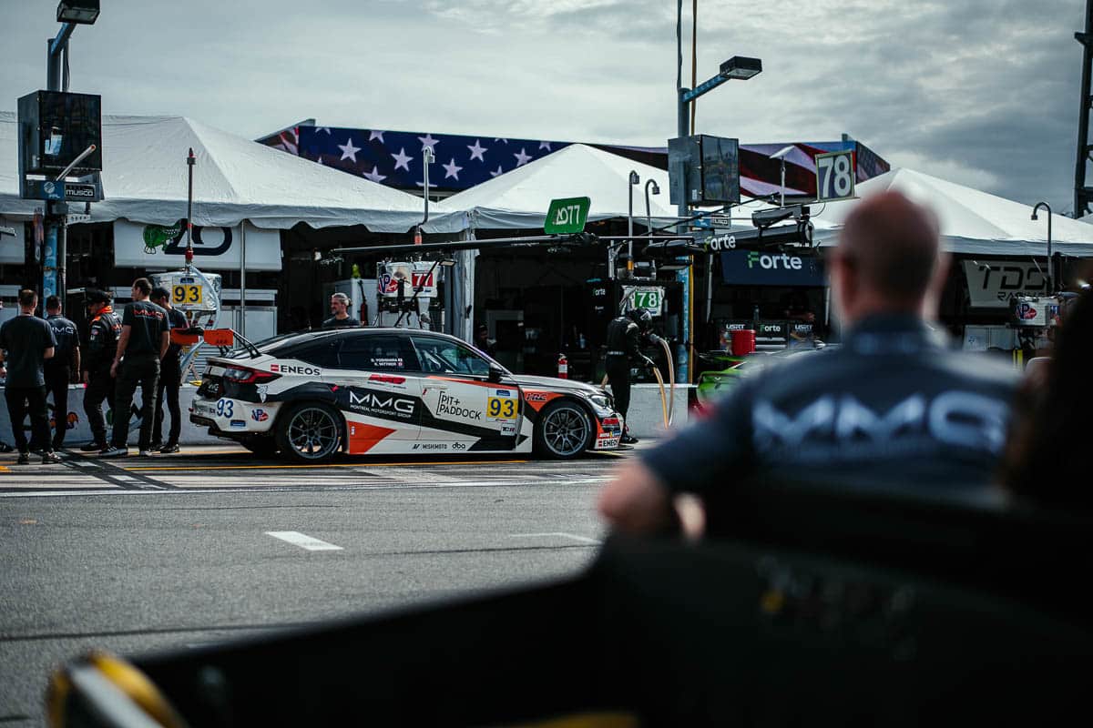 Ready to attack: Pit+Paddock Civic Type R TCR, 2024 IMSA Daytona International Speedway.