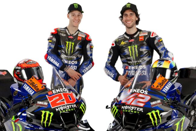 2024 Monster Energy Yamaha MotoGP team riders: Fabio Quartararo and Álex Rins