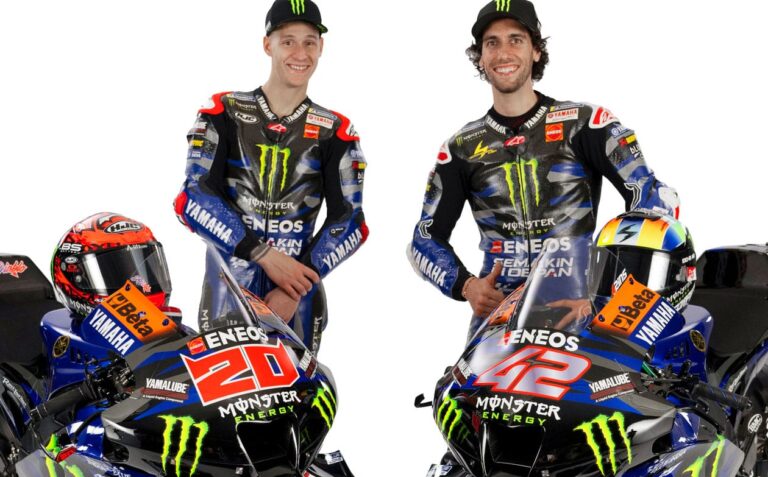 2024 Monster Energy Yamaha MotoGP team riders: Fabio Quartararo and Álex Rins