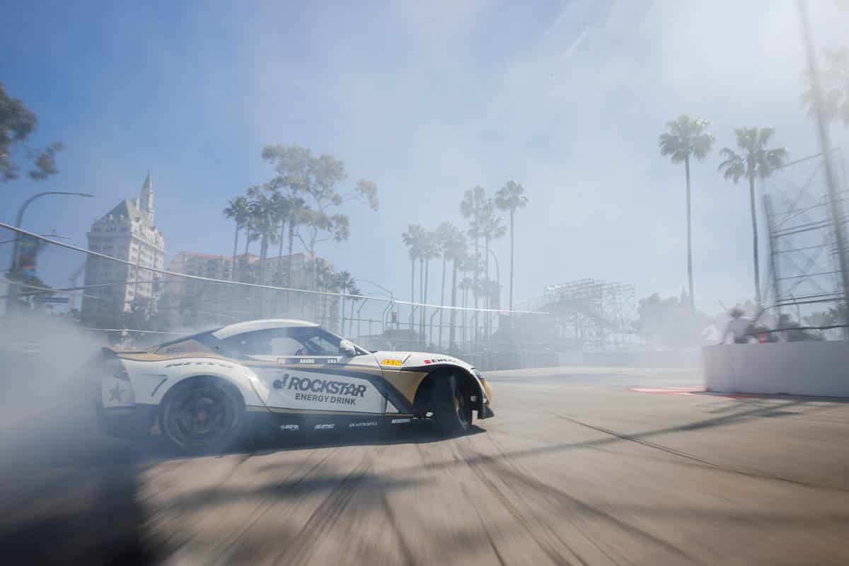 Rockstar Energy Toyota GR Supra with a fresh, California-inspired livery, 2024 Formula DRIFT Long Beach