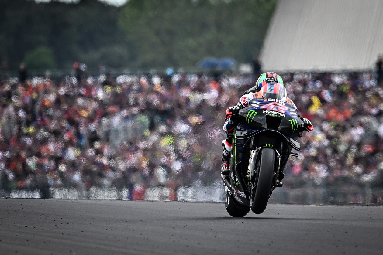 Álex Rins during practice, 2024 MotoGP France