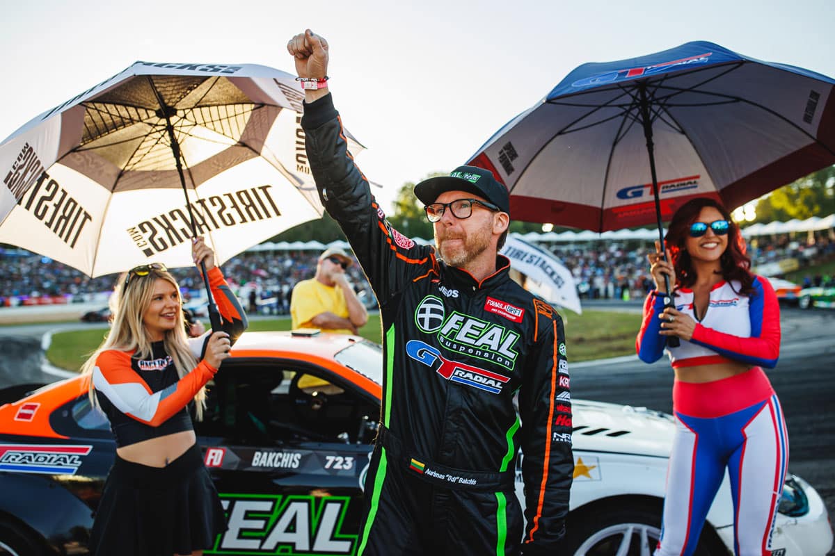 Odi Bakchis at the Opening Ceremony, 2024 Formula DRIFT Road Atlanta