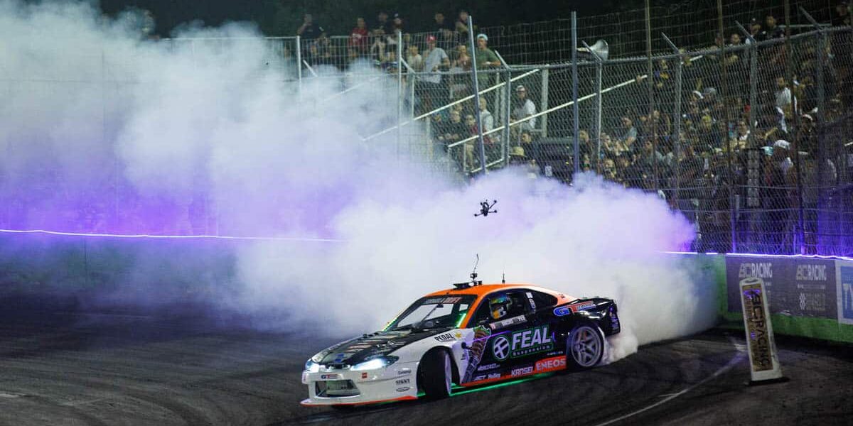 Odi Bakchis persevered through several challenges at Orlando to finish P5, 2024 Formula DRIFT Orlando