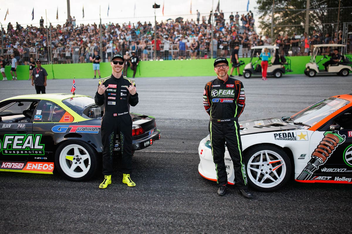 Olsen with Bakchis, Feal Race Team, 2024 Formula DRIFT Orlando Olsen with Bakchis, Feal Race Team, 2024 Formula DRIFT Orlando