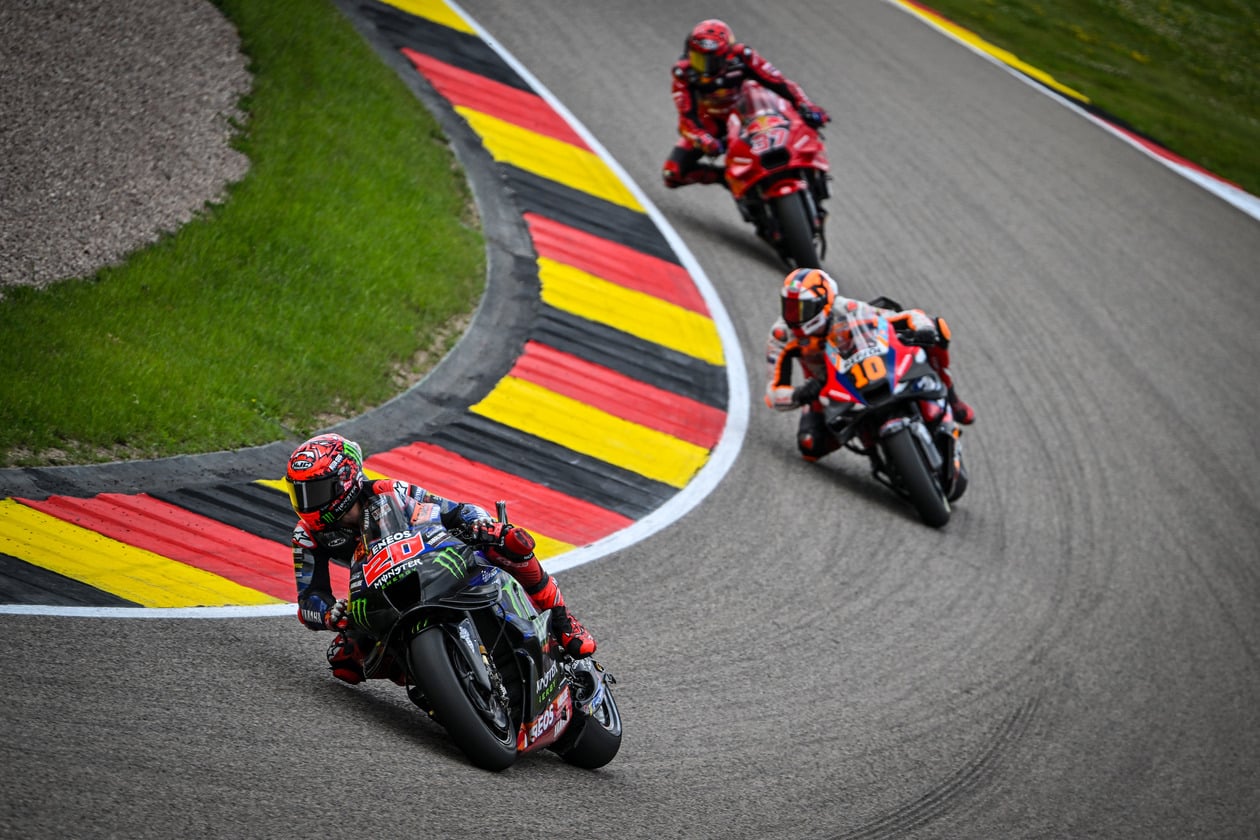Quartararo battles the competition for P11, 2024 MotoGP Germany Quartararo battles the competition for P11, 2024 MotoGP Germany