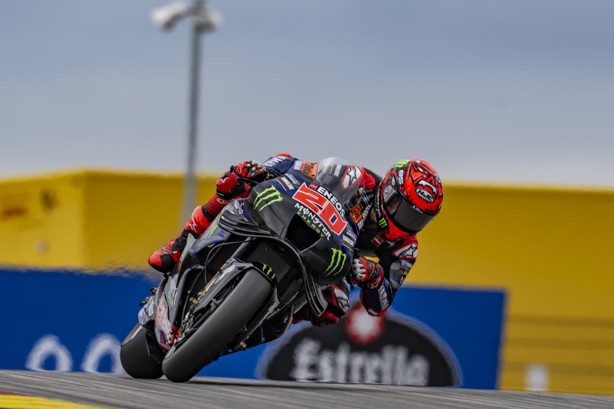 Quartararo during his Sprint, 2024 MotoGP Germany Quartararo during his Sprint, 2024 MotoGP Germany