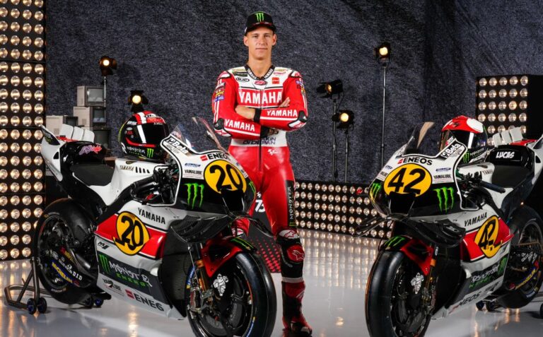 Fabio Quartararo, 75th Anniversary Yamaha special edition livery and leathers