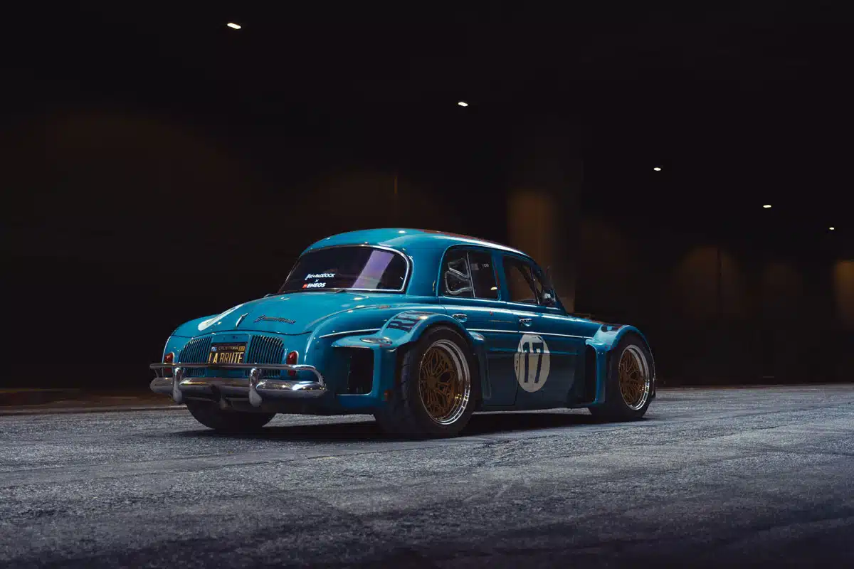 Justin Cashmore’s 1960 Renault Dauphine, rear ¾ view, 2024 SEMA Show Justin Cashmore’s 1960 Renault Dauphine, rear ¾ view, 2024 SEMA Show