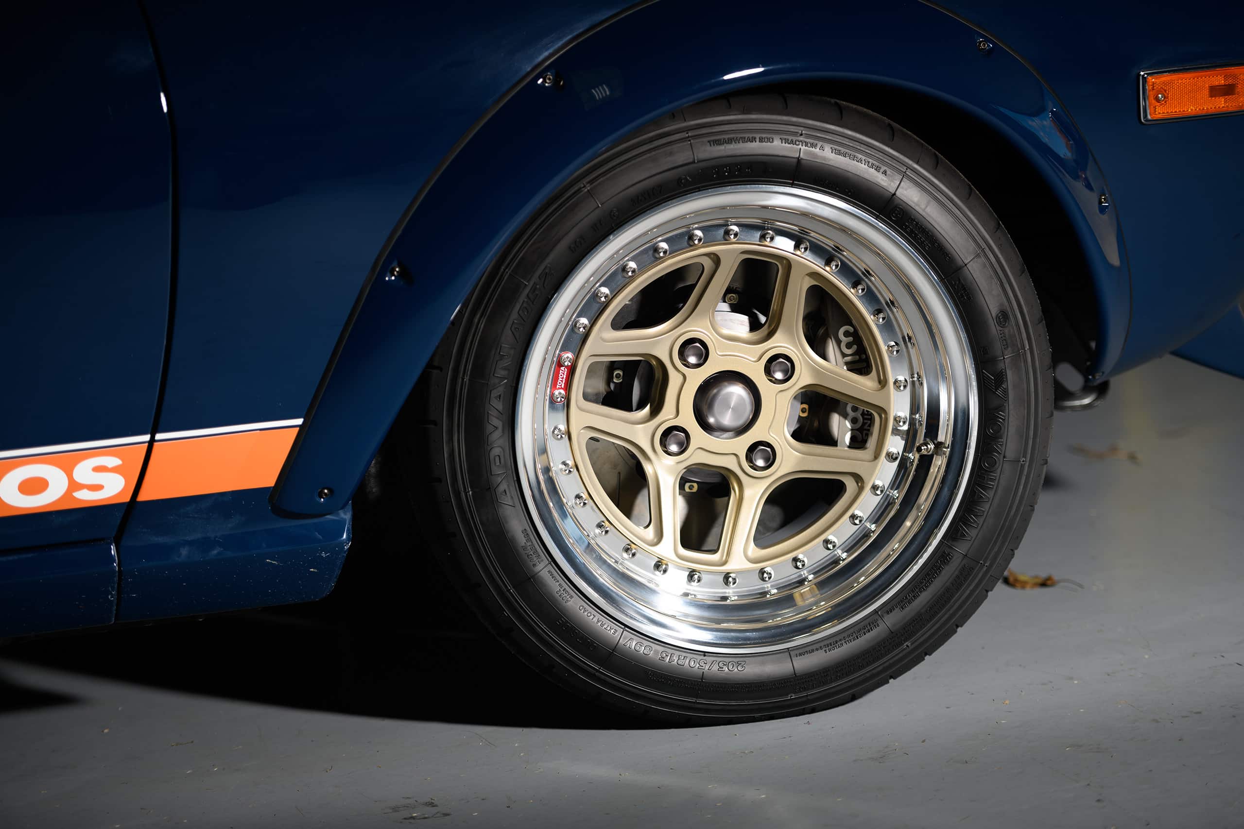Stephan Papadakis’ 1972 Toyota Celica, custom Tom’s inspired wheels, 2024 SEMA Show Stephan Papadakis’ 1972 Toyota Celica, custom Tom’s inspired wheels, 2024 SEMA Show