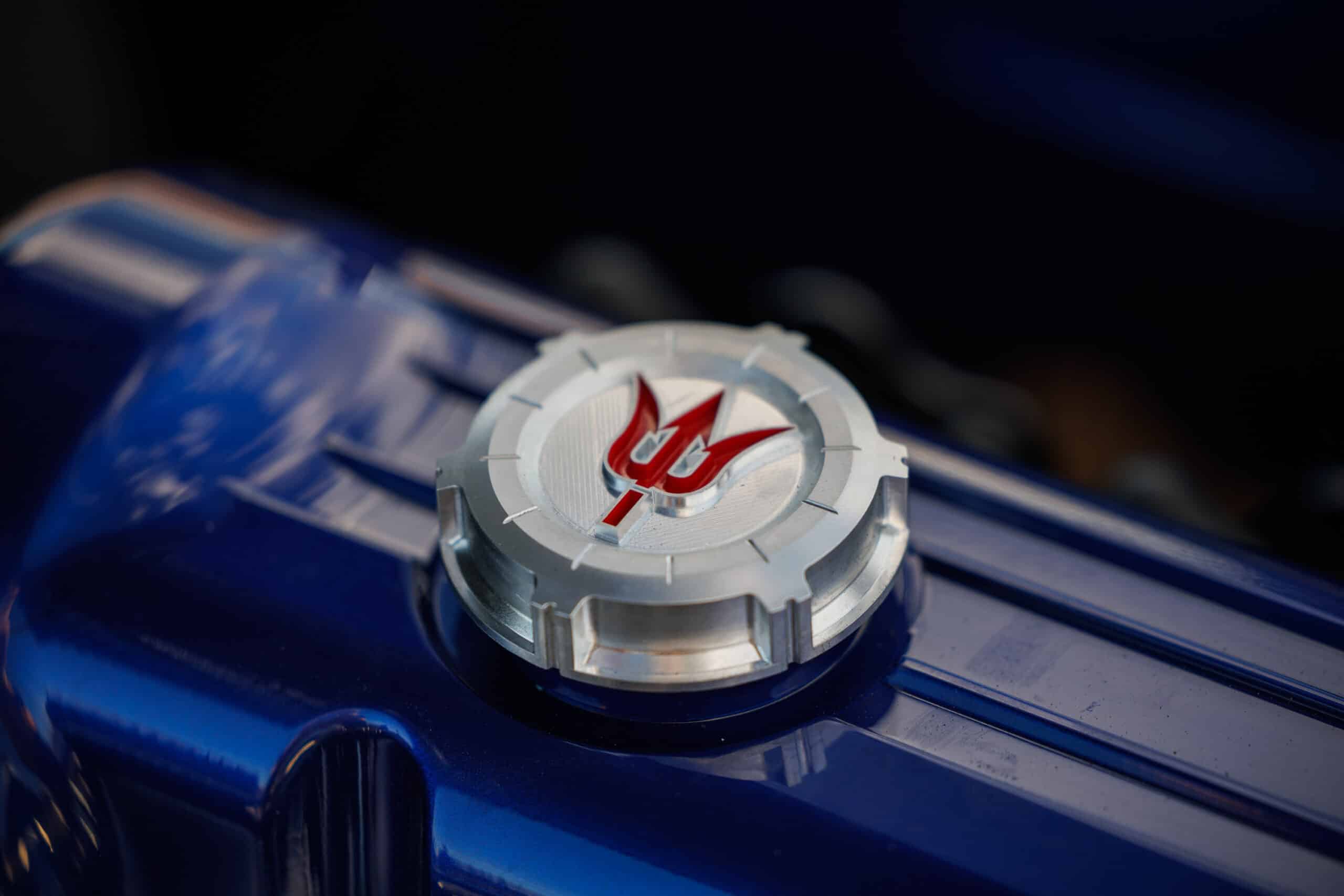 John Lau’s 1971 Datsun 240Z, Devil Z pitchfork billet oil cap, 2024 SEMA Show John Lau’s 1971 Datsun 240Z, Devil Z pitchfork billet oil cap, 2024 SEMA Show