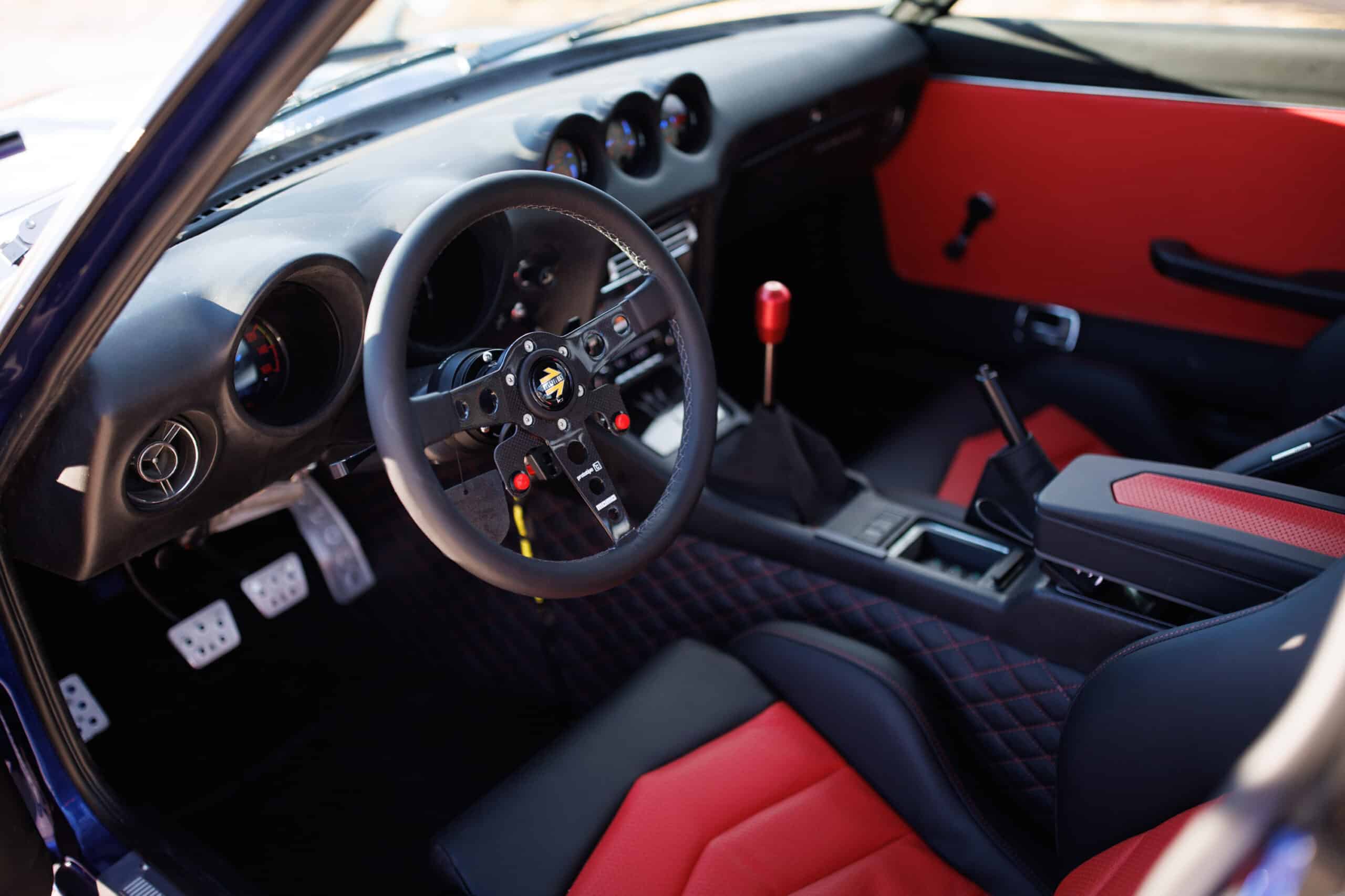 John Lau’s 1971 Datsun 240Z, MOMO steering wheel, 2024 SEMA Show John Lau’s 1971 Datsun 240Z, MOMO steering wheel, 2024 SEMA Show