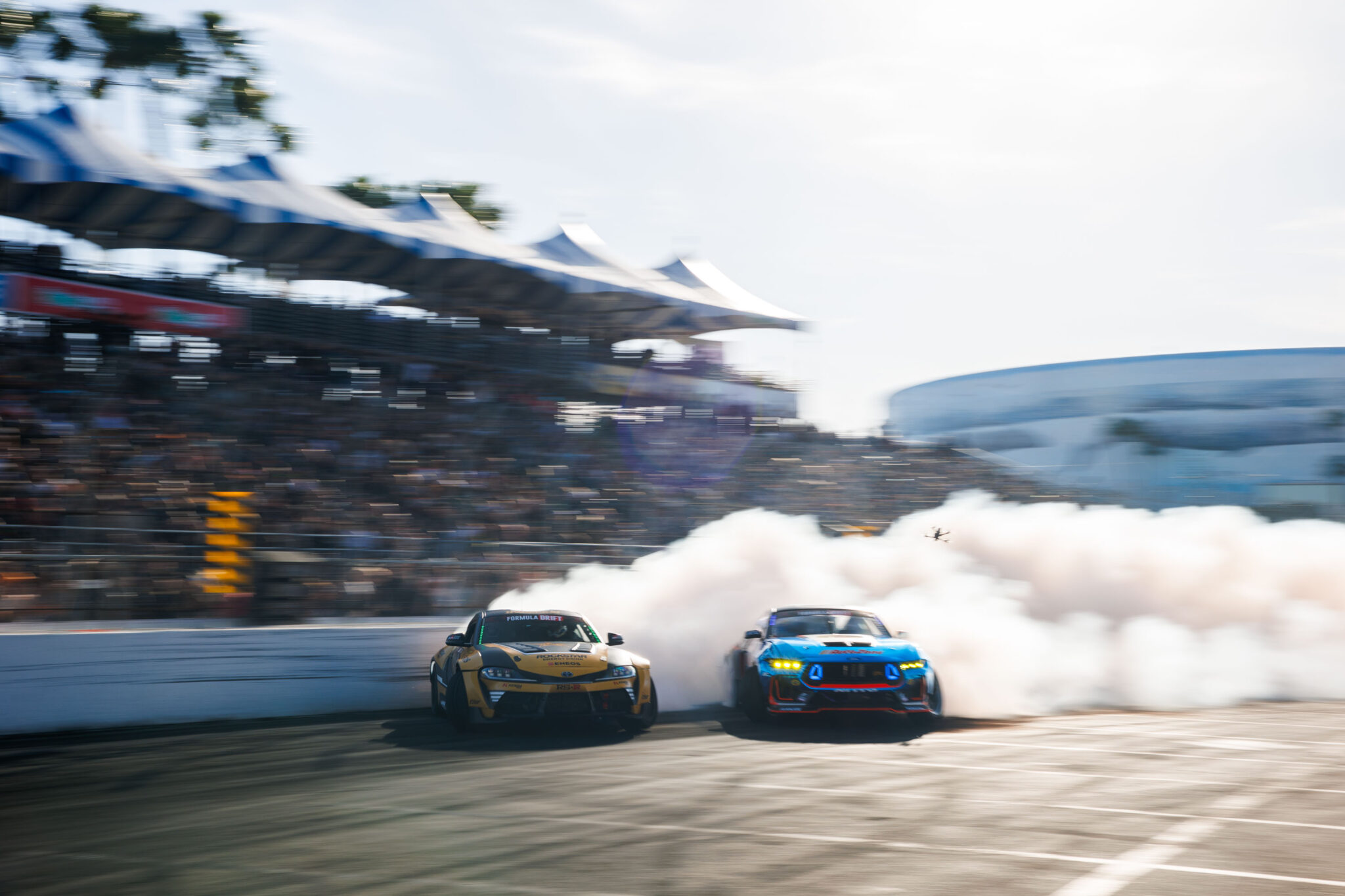 The battle between two of FD’s greatest Champions, Aasbo and Deane, 2025 Formula DRIFT Long Beach