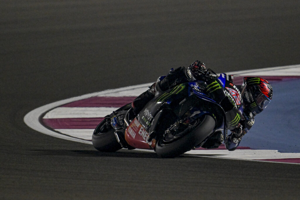 Rins during Free Practice, 2025 MotoGP Qatar