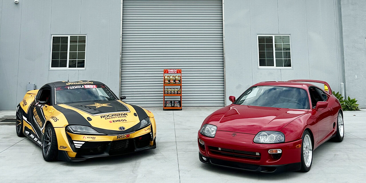 Racing uses ENEOS to power and protect their Rockstar Energy Toyota GR Supra and street MK4 Supra.