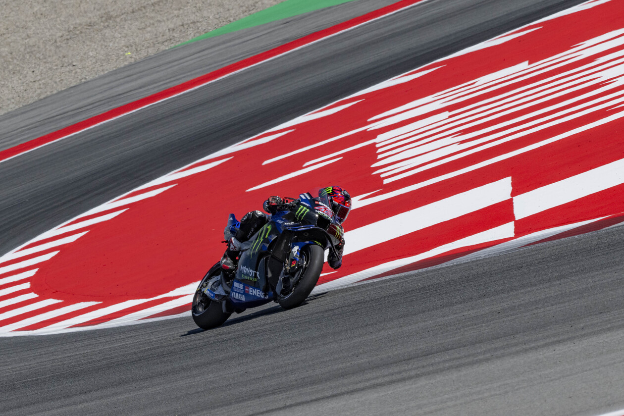 Rins during his Sprint, 2025 MotoGP Catalunya