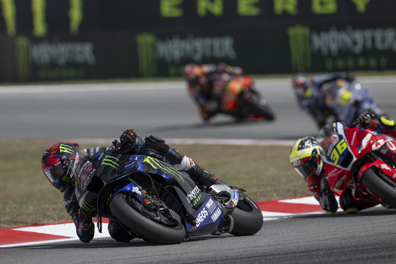 Rins reached P15 before crashing at the end of lap 15, 2025 MotoGP Catalunya