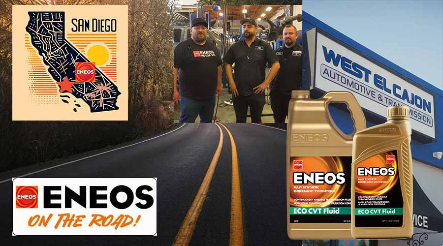 Our latest stop of ENEOS on the Road brought us to West El Cajon Automotive & Transmission, a trusted name in the San Diego area for more than a decade.