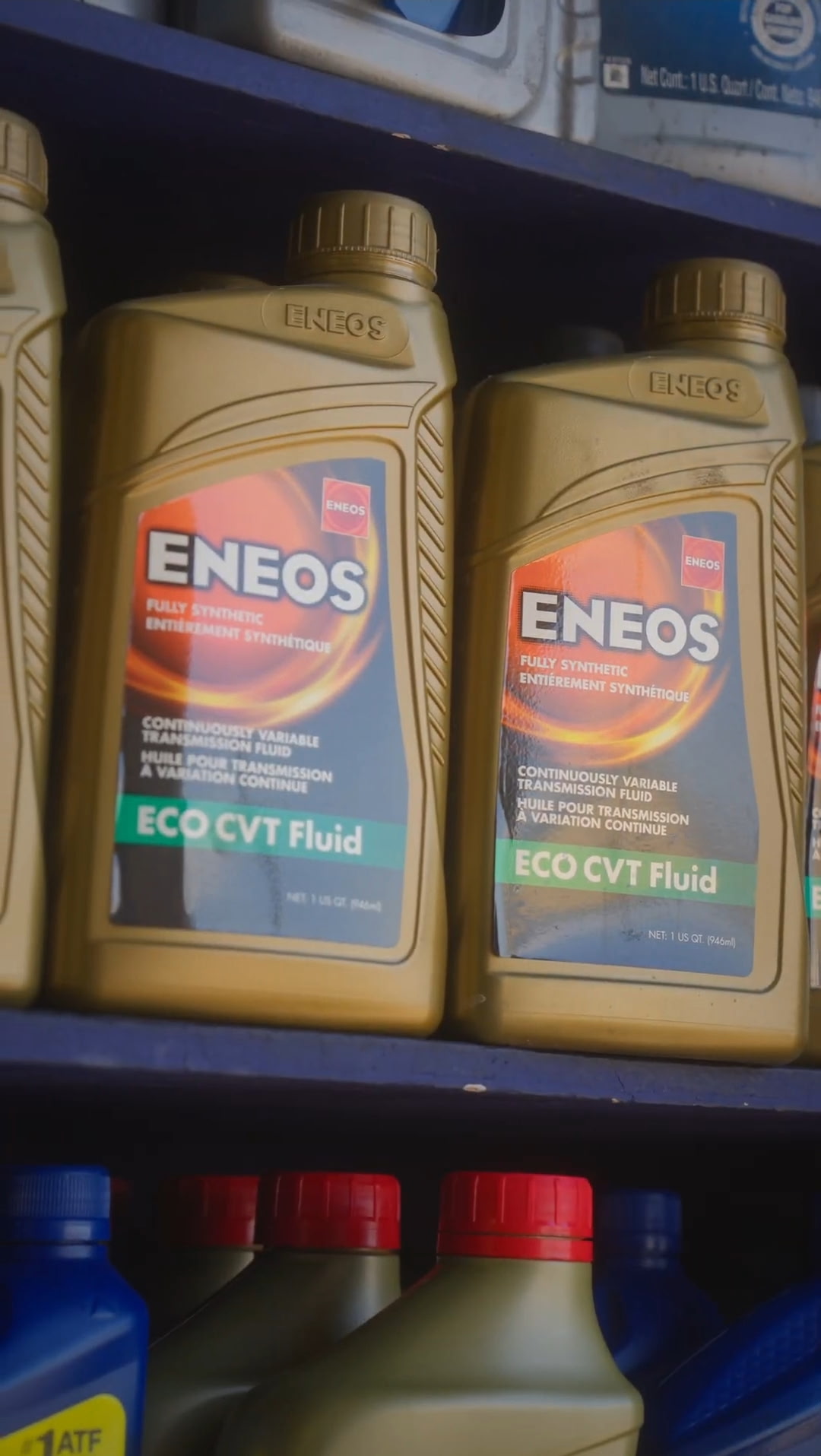 ENEOS ECO CVTF on West El Cajon shop shelf