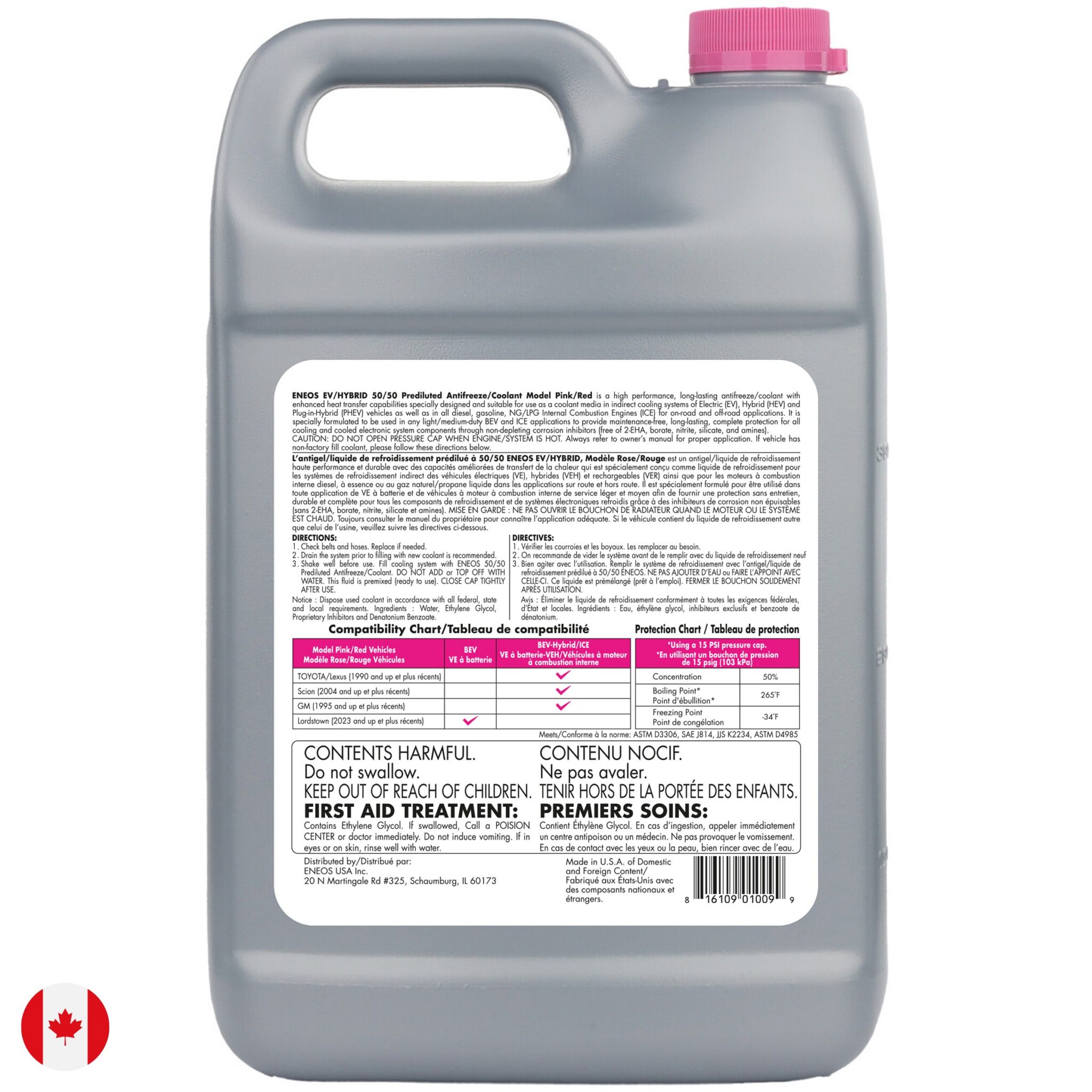 ENEOS EV/Hybrid Coolant Model Pink/Red