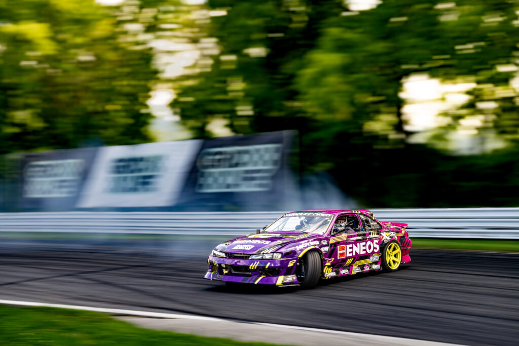 Faruk Kugay throws down grassroots style drifting at GridLife Circuit Legends.